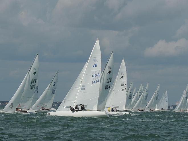 Trying to cross the fleet - Sidney Doren Memorial Regatta 2017 © Cindy Saunders